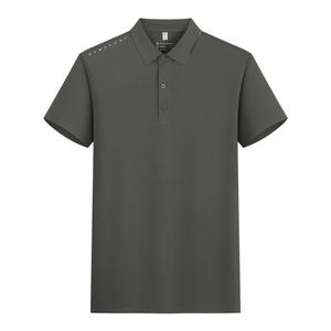 Camiseta Polo de Color Sólido, Poliéster, Absorbe la Humedad, para Uso Diario - Product Image 4