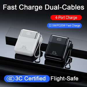 Cargador Portátil, el Más Pequeño, 10000mAh 22.5W, Carga Rápida, Cable USB-C y Accesorios de Viaje, Cargador Mini - Product Image 5