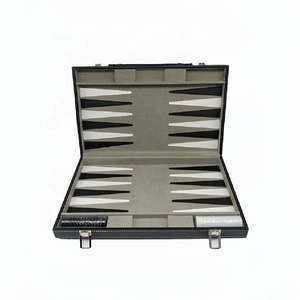 Bộ Trò Chơi Cờ Vua Sang Trọng Với Chip Xúc Xắc Cốc Xúc Xắc Du Lịch <span class=keywords><strong>Backgammon</strong></span> Da Chuyên Nghiệp - Product Image 2