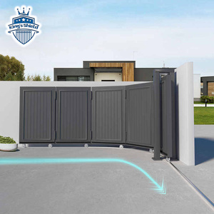 Thiết Kế Nhà Ở Bằng Nhôm Tự Động Cho Ngôi Nhà Hiện Đại Cổng Trượt Đường Ray Và Bánh Xe Chính - Product Image 6