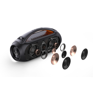 Haut-parleur subwoofer HiFi étanche XDOBO 80W, design tendance, avec micro intégré 5.0, super basses pour ordinateur, mobile, boombox portable - Product Image 4
