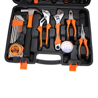 Tmaxtool, оптовая продажа, набор бытовых инструментов, плоскогубцы, плоская отвертка, универсальный нож, электрозонд, шестигранный ключ, ящик для инструментов