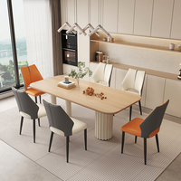 Chaise de salle à manger moderne et créative pour la maison et le bureau, en cuir, design artistique avec dos en métal, pour villa, table à thé, tabouret ou hôtel à usage spécial