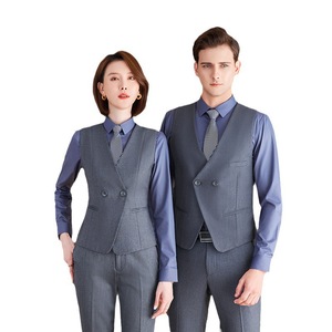 Gilet Professionale da Uomo per Completo Elegante, Abbigliamento Formale da Uomo per Ufficio con Chiusura a Cerniera - Product Image 5