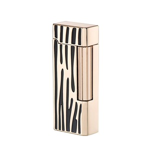 Design unique à rayures zébrées meilleur cadeau allume-gaz en métal allume-cigare marques <span class=keywords><strong>de</strong></span> <span class=keywords><strong>briquet</strong></span> <span class=keywords><strong>de</strong></span> luxe <span class=keywords><strong>de</strong></span> luxe - Product Image 2