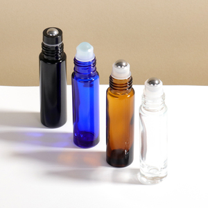 Thân Thiện Với Môi 5Ml 10Ml Matte Hổ Phách Thủy Tinh Cuộn Trên Chai Với Nắp Tre Rỗng Mỹ Phẩm Tinh Dầu Con Lăn Chai - Product Image 5