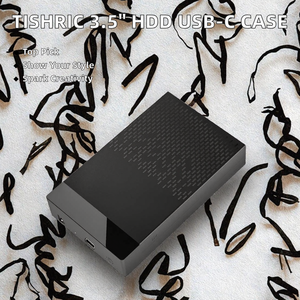 Boîtier de disque dur externe en plastique TISHRIC, boîtier HDD USB3.0 Type-C 3,5 pouces, disque dur pour jeux PC, ordinateur portable, TV, PS5, PS4 374 - Product Image 2