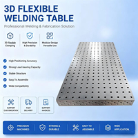 Plateforme de soudage modulaire 3D industrielle, table de soudage 3D nitrurée anti-corrosion pour le soudage des métaux