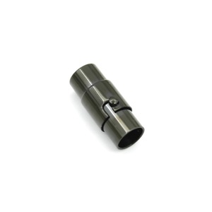 Cierre de seguridad redondo con hebilla magnética de acero inoxidable para pulsera de cordón de cuero, conector unisex para uso diario - Product Image 4