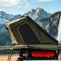 Nouvelle conception, installation rapide, tente de toit de camping à double couche en aluminium pour quatre saisons, 2 personnes