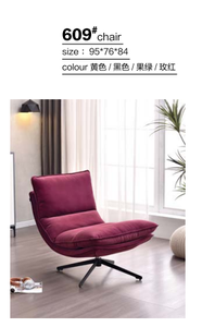 Sillón Modular Extensible Escandinavo Moderno, Sillón Individual Giratorio, <span class=keywords><strong>Chaise</strong></span> <span class=keywords><strong>Longue</strong></span> con Altura Ajustable para Sala <span class=keywords><strong>de</strong></span> Estar, Balcón, Hotel - Product Image 3