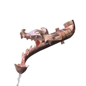 Thủ công đồng Rồng Đầu nước mưa vòi trang trí máng xối downspout biệt thự mái hiên hiện đại cổ sang trọng tay búa - Product Image 2