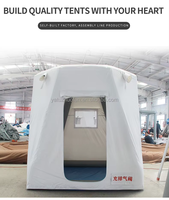 Tente gonflable multifonctionnelle pour salle de peinture en aérosol Tente de décontamination