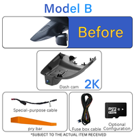 Holroadx 4G 2K OEM Dashcam double objectif vision nocturne Plug&Play avec GPS et carte SIM, enregistrement en boucle, contrôle par application pour Infiniti QX30