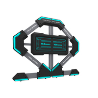 Meilleure Vente WE Diamond Guardrail LED Esports Game Desktop RGB Table de Jeu Pliable en Métal en Forme de L en Acier Inoxydable Personnalisable