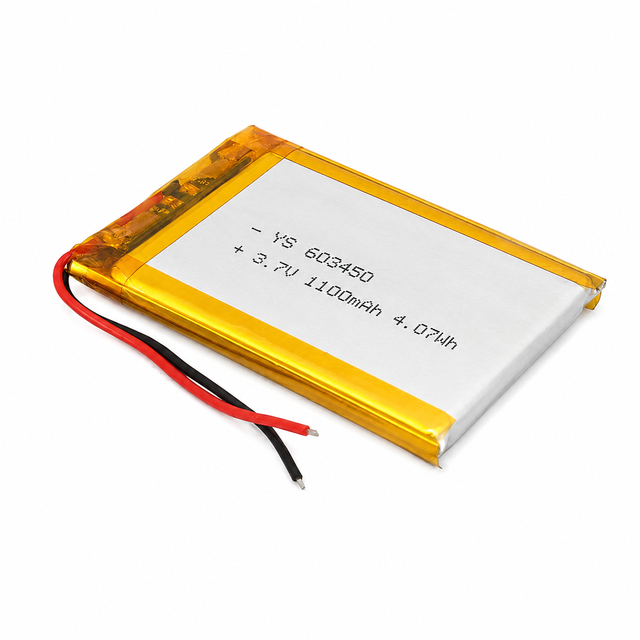 603450 1100mAh Lithium Polymer Battery 3.7V Li-Po Rechargeable Cell for Electronics