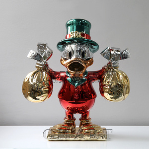 Nouvelles statues en résine chromée, modèle de chaussures de sport, talons hauts, sculpture Pop Art Donald Duck, collection, présentoir de magasin, <span class=keywords><strong>Monopoly</strong></span> - Product Image 5