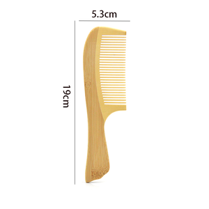 Peine de bambú ancho de madera grande biodegradable Natural ecológico de alta calidad, variedad de peines para el cabello para uso en el Salón del hogar - Product Image 6