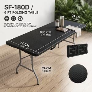 Table pliante imperméable pour banquets et conférences, best-seller en gros, table pliante d'extérieur - Product Image 5