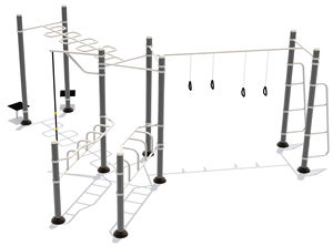 Çin Açık Hava Oyun Alanı Fitness Ekipmanları Yetişkinler İçin Park Egzersiz Kullanımı İçin Tırmanma Çerçeveleri Kol Gücünü Geliştirir - Product Image 3