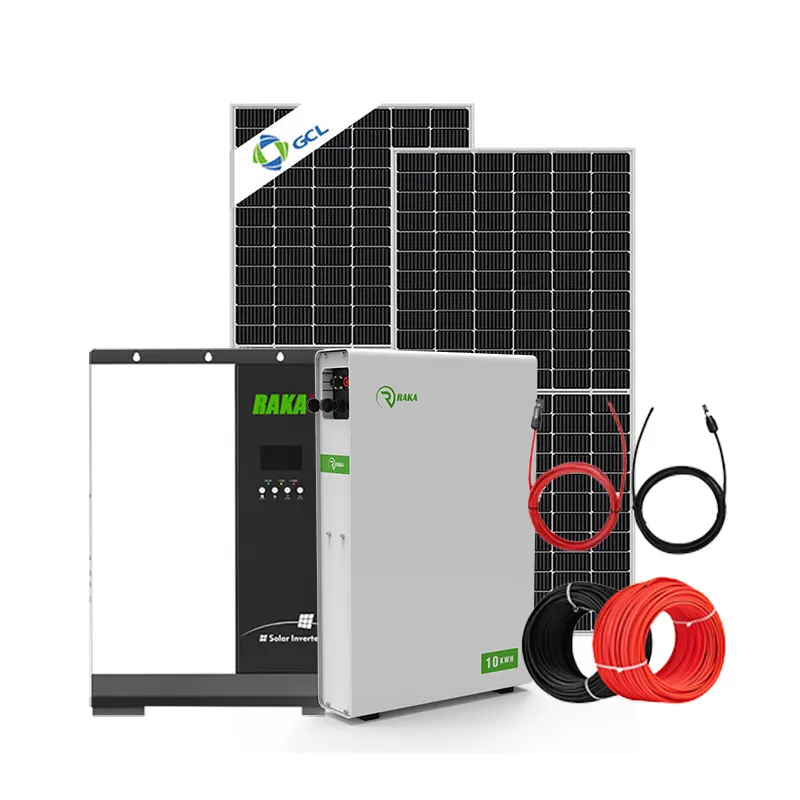 2023 New Product 5kw 10kw 15kw 20kw Complete System with Lithium Battery Hybrid Inverter Solar System