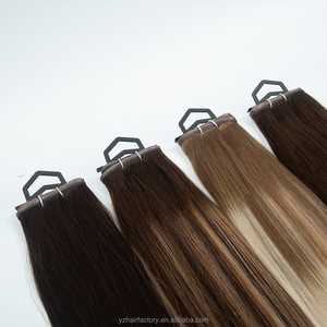 Extensiones de Cabello Humano al Por Mayor a Precio de Fábrica (Color Claro) Extensiones de Cabello Humano Invisibles Genius Butterfly Weft con Orificios - Product Image 5