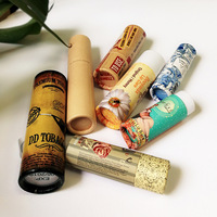 Tube en papier de qualité alimentaire écologique, sans plastique, emballage déodorant, Tubes en papier biodégradables 100%