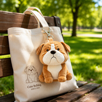 Vente en gros de peluches personnalisées d'animaux de dessin animé super douces, conception OEM personnalisée, jouet en peluche de 25 cm, logo brodé personnalisé, souvenir