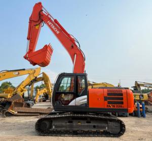 Excavadora de cadenas usada original de 22 toneladas Hitachi ZX220-5G de Japón de segunda mano con motor ISUZU en venta - Product Image 4