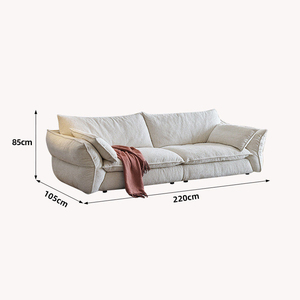 Canapé Atunus Loveseat, style rétro français, crème, design de créateur, <span class=keywords><strong>2</strong></span>, 3 ou 4 <span class=keywords><strong>places</strong></span>, rose, salon, petit appartement, tissu chenille, ensemble de canapés - Product Image 6