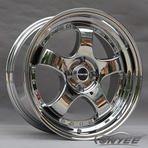 ล้อแม็กซ์ Fonyee สำหรับ SSR Chrome <span class=keywords><strong>5</strong></span> ก้าน <span class=keywords><strong>5</strong></span> รู ขนาด <span class=keywords><strong>14</strong></span> 15 17 18 นิ้ว 4x100/114.3 5x100/114.3/120 สำหรับรถยนต์ - Product Image 2