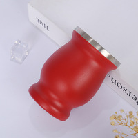 VISION Ensemble de Démarrage Traditionnel pour Yerba Maté : Tasse en Gourde, Couvercle sans BPA, Nettoyeur de Bombilla, Thermos en Acier Inoxydable à Double Paroi 8oz 6h