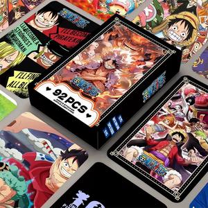 92PCS/CAJA, Detective de Dibujos Animados, One Piece, Luffy, 60PCS Tarjetas <span class=keywords><strong>Lomo</strong></span>, 32PCS Pegatinas, Accesorios de Cosplay, Tarjetas de Anime de Papel - Product Image 6