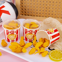 Borrador creativo en forma de pollo frito, suministros de papelería escolar, patas de pollo, alitas de pollo, borrador de lápiz, regalo para niños