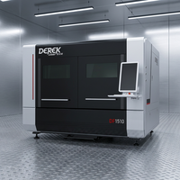 Máquina de Corte Láser de Fibra CNC de Alta Precisión Tipo Pórtico Derek 1510, Gabinete Completamente Cerrado, Refrigeración por Agua, Fuji, para Láminas Metálicas