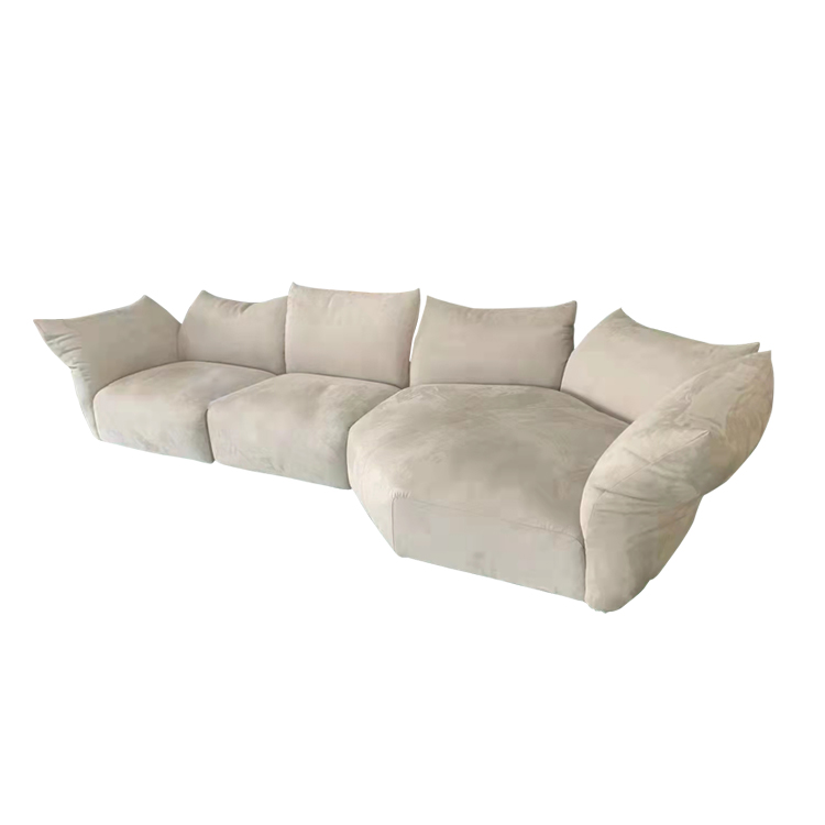 Memory Foam Bladerdeeg 3 Stuk Modulaire Prestaties Sectionele Zachte Baxter Duurzaam Fluwelen Suède Stof Bekleding Sofa