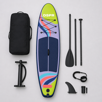 Planche de paddle gonflable tout usage pour adultes de 10 pieds 8 pouces pour complexes hôteliers et flottes de location, programme ODM personnalisé avec pagaie et pompe réglables