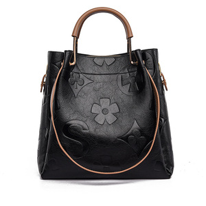 Nouvelle Saison 2026 – Sacs Seau Femme en Cuir Vegan PU Souple Grande Capacité, Motif Floral Gaufré Rétro, Luxe et Élégance - Product Image 5