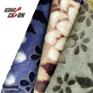 Kingcason Bán Buôn Giá Thấp Làm Thế Nào Bán Hai Bên In Dệt Kim Flannel Lông Cừu Vải Ghi Trong Hàng May Mặc Chăn Cho Phụ Nữ - Product Image 2