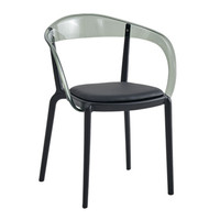 Chaise de salle à manger en plastique PP, fauteuil de café, dossier épaissi, démontable, design moderne et minimaliste pour la maison, le mobilier de restaurant
