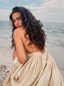 Robe mi-longue en coton et lin pour femme, élégante, avec lacets, poches, coupe trapèze, taille naturelle, dos nu, sexy, plissée, pour l'été et les fêtes, collection 2026 - Product Image 2