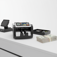 Détecteur de billets de banque multi-tensions GR en plastique, compteur de devises, machine à compter les billets de banque, affichage LCD 1000