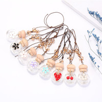 Diffuseur de parfum de luxe pour voiture, désodorisant liquide, coffret cadeau, pendentif personnalisable, mini flacon de parfum en verre