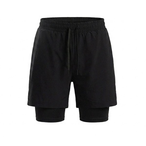 100% Polyester High Street Solid Breathable Quick Dry Elastic Waist Gym Shorts for Workout Running Training Gym Shorts - Product Image 6