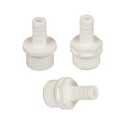 Raccord rapide en PVC barbelé personnalisé-Raccord réducteur pour réservoir d'eau et tuyaux d'aquarium Réducteurs de tuyaux en PVC
