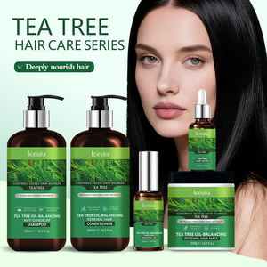 Kit de Soins Capillaires à l'Huile d'Arbre à Thé OEM : Shampoing, Après-Shampoing, Huile Essentielle, Traitement Anti-Pelliculaire et Contrôle du Sébum pour Cuir Chevelu Gras - Vente en Gros - Product Image 2