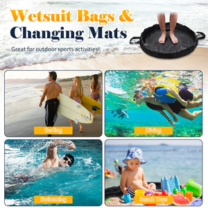 Portable <b>Large</b> Beach Dry Bag Waterproof Changing <b>Mats</b> Outdoor Wetsuit Change <b>Mat</b> with Shoulder and Handle Strap for Surfing - Product Image 6