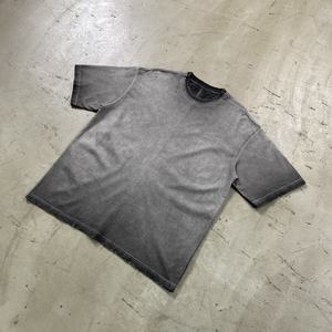 Heavyweight Custom logo Acid Wash Distressed Cotton Blank Plain Streetwear Clothing for Man Oversized <b>Tshirts</b> Manufacturer - Product Image 4