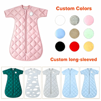Sac de couchage pour bébé anti-coup de pied, personnalisé, de qualité supérieure, à manches longues, respirant, robuste et longue durée de vie, fabriqué en usine sous marque privée (OEM)