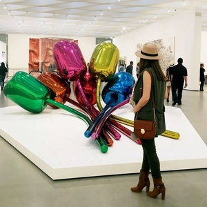 Scultura moderna lucida dell'acciaio inossidabile del tulipano di koons del <span class=keywords><strong>giardino</strong></span> moderno della fabbrica - Product Image 1